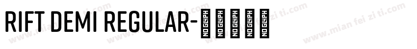 Rift Demi Regular字体转换